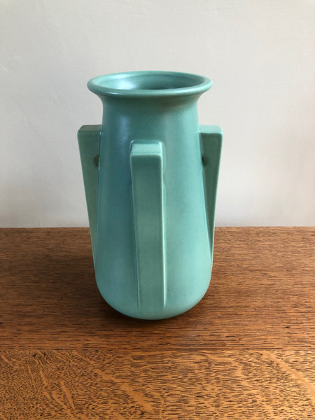 Teco Pottery 4 Buttress Vase