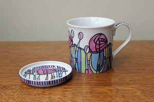 Charles Rennie Mackintosh Fine China Mug & Coaster Set