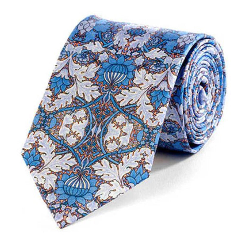 william morris silk tie