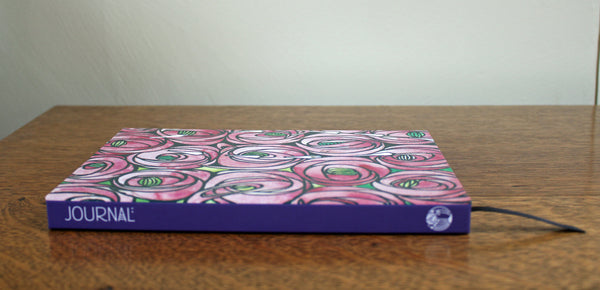 Mackintosh Rose and Teardrop Hardback A5 Notebook