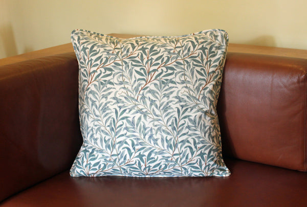 William Morris Willow Bough Piped Edge Cushion Cover