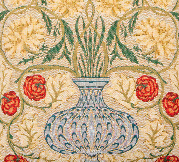 William Morris Flowerpot Tapestry Cushion 18"