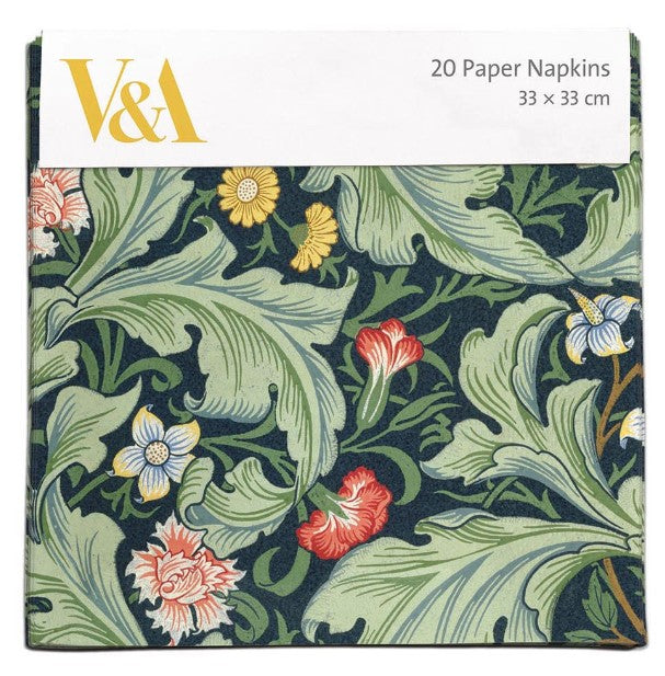 V & A Leicester 20 Paper Napkins 3 Ply – Arts and Crafts Living