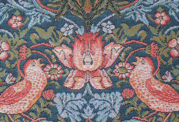 William Morris Strawberry Thief Blue Tapestry Fabric
