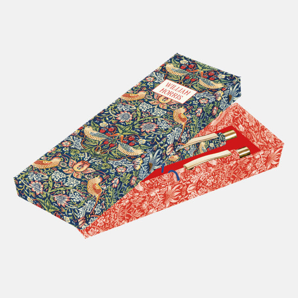 William Morris Strawberry Thief Pen Set