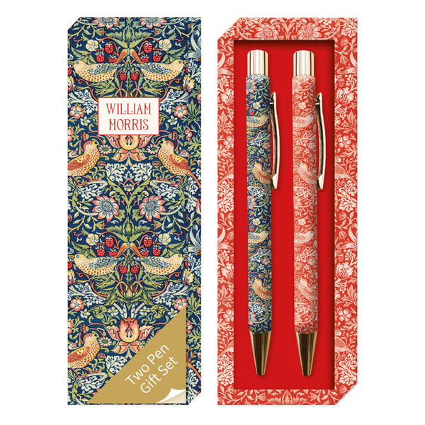 William Morris Strawberry Thief Pen Set