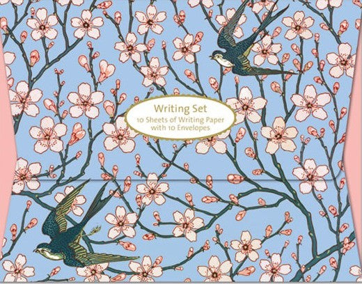 Almond Blossom and Swallow Walter Crane Writing Set