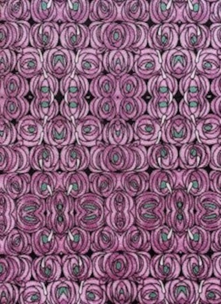 Fox & Chave Mackintosh Rose and Teardrop Silk Tie