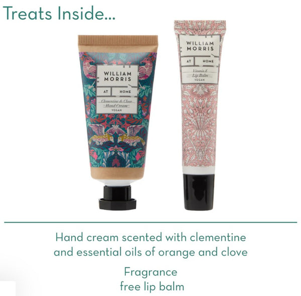 William Morris at Home Bird & Yare Use & Reuse Fabric Cracker Hand & Lip Gift Set