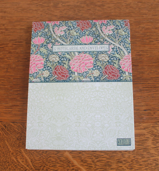 William Morris Cray Writing Gift Set: 12 Notecards, 2 Pens, Stationery Set