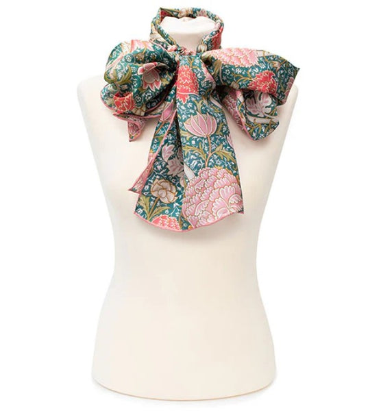 Fox & Chave William Morris Cray Silk Habotai Scarf
