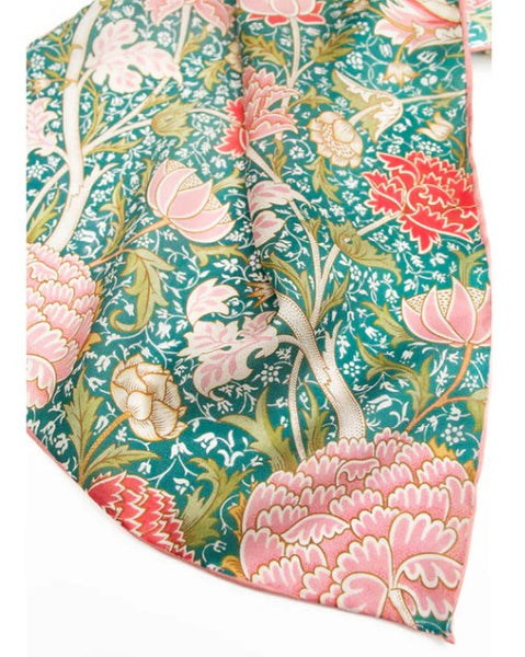 Fox & Chave William Morris Cray Habotai Silk Scarf