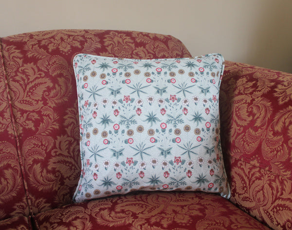 William Morris Daisy Piped Edge Cushion