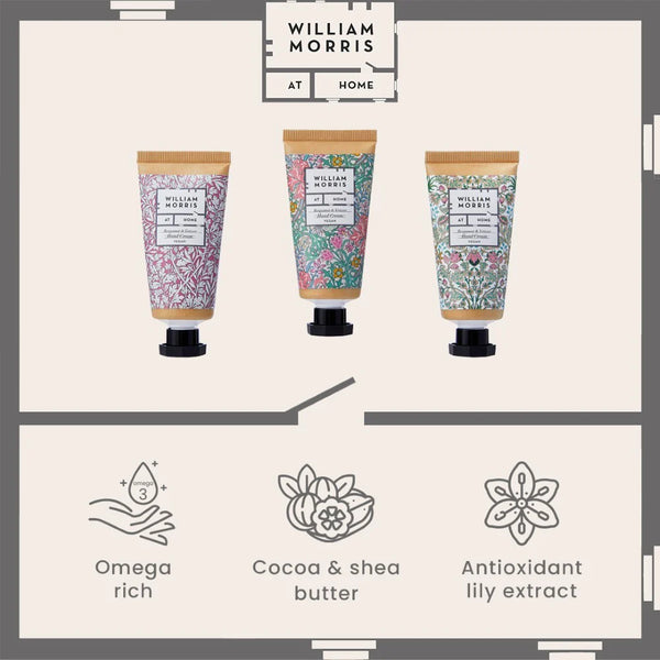 William Morris at Home Bergamot & Vetiver Three Hand Creams