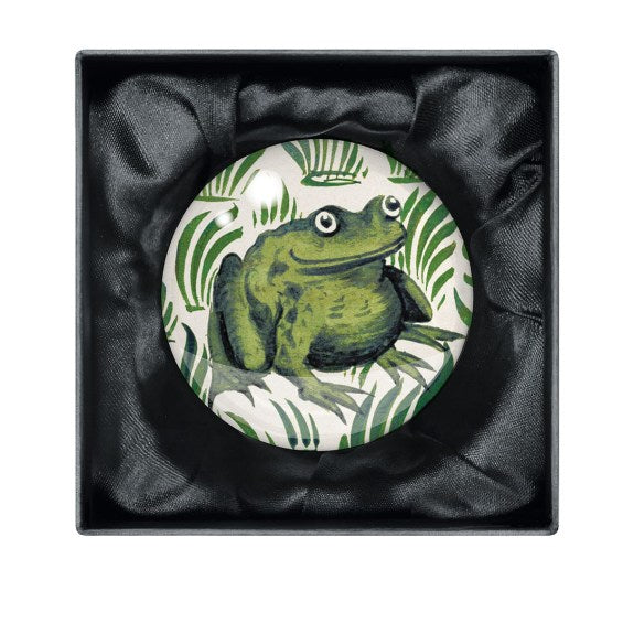 V & A William De Morgan Frog Paperweight in Gift Box