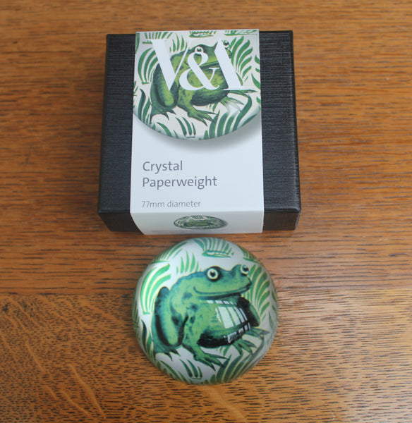V & A William De Morgan Frog Paperweight in Gift Box