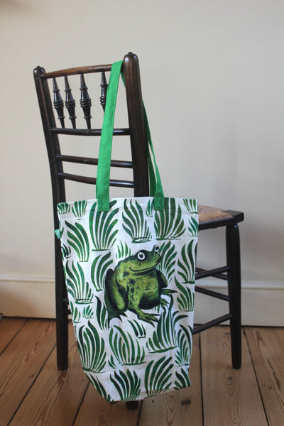 V & A William De Morgan Frog Organic Cotton Tote Bag
