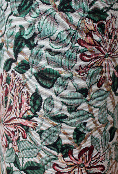 Hines of Oxford May Morris Honeysuckle Green Tapestry Waste Bin