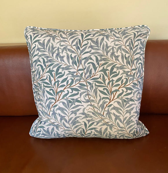 William Morris Willow Bough Piped Edge Cushion