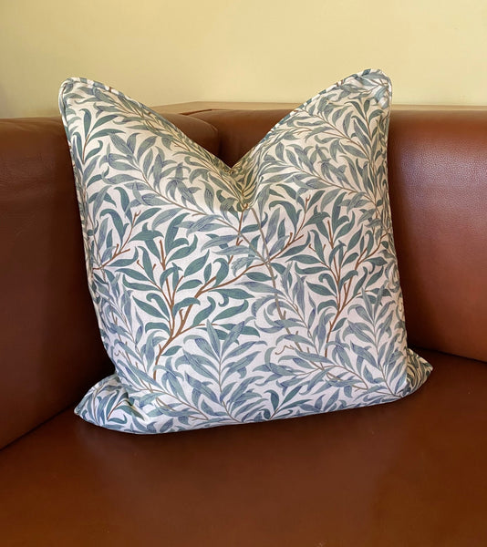 William Morris Willow Bough Piped Edge Cushion