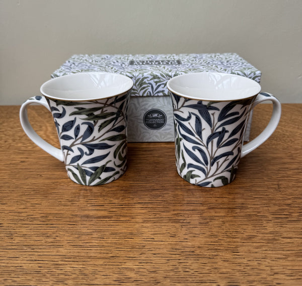 William Morris Willow Bough Fine China Mugs