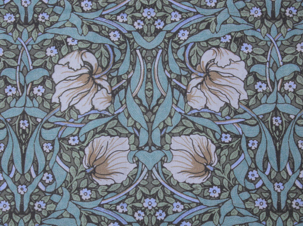 William Morris Pimpernel Green Piped Edge Cushion Cover