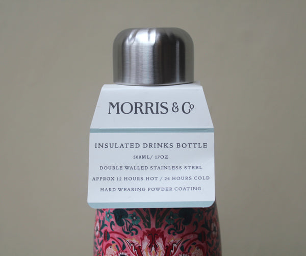Morris & Co. Strawberry Thief 500ml Insulated Water Bottle