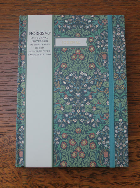 Morris & Co. Journaling Gift Set: Notebook, Pen & Pocket Mirror w/ William Morris Designs