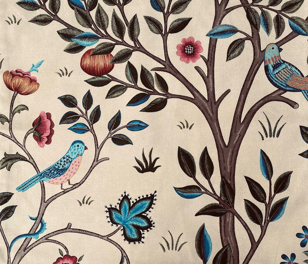 May Morris Kelmscott Tree Cushion: Morris & Co fabric