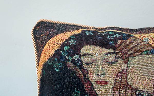 Signare Klimt Gold Kiss Filled Cushion 45 cm