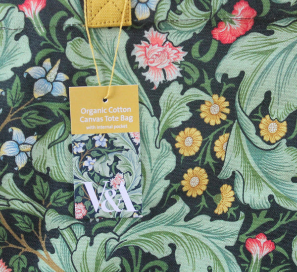 V & A Leicester Wallpaper Organic Cotton Tote Bag