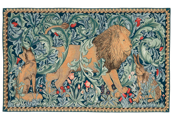 Hines of Oxford William Morris The Forest Lion Facing Right Tapestry Cushion 15" x 19"