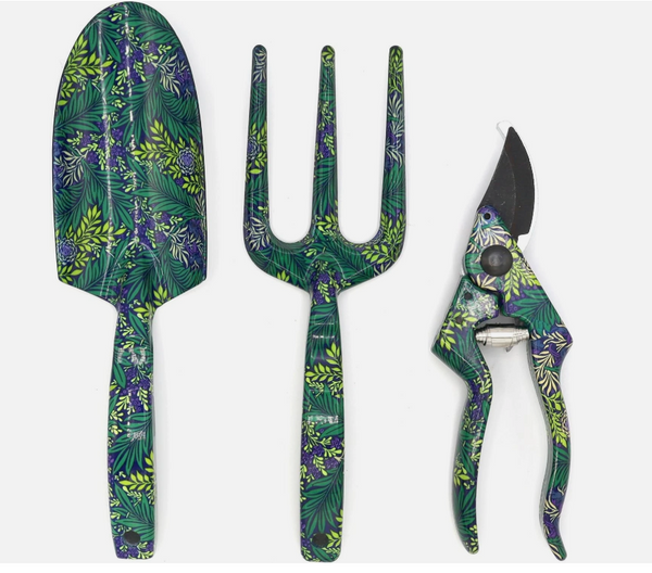 William Morris Larkspur Garden Fork, Trowel & Secateurs Set