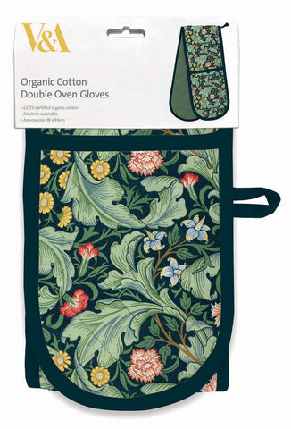 V & A Museum Leicester Double Oven Glove - Organic Cotton