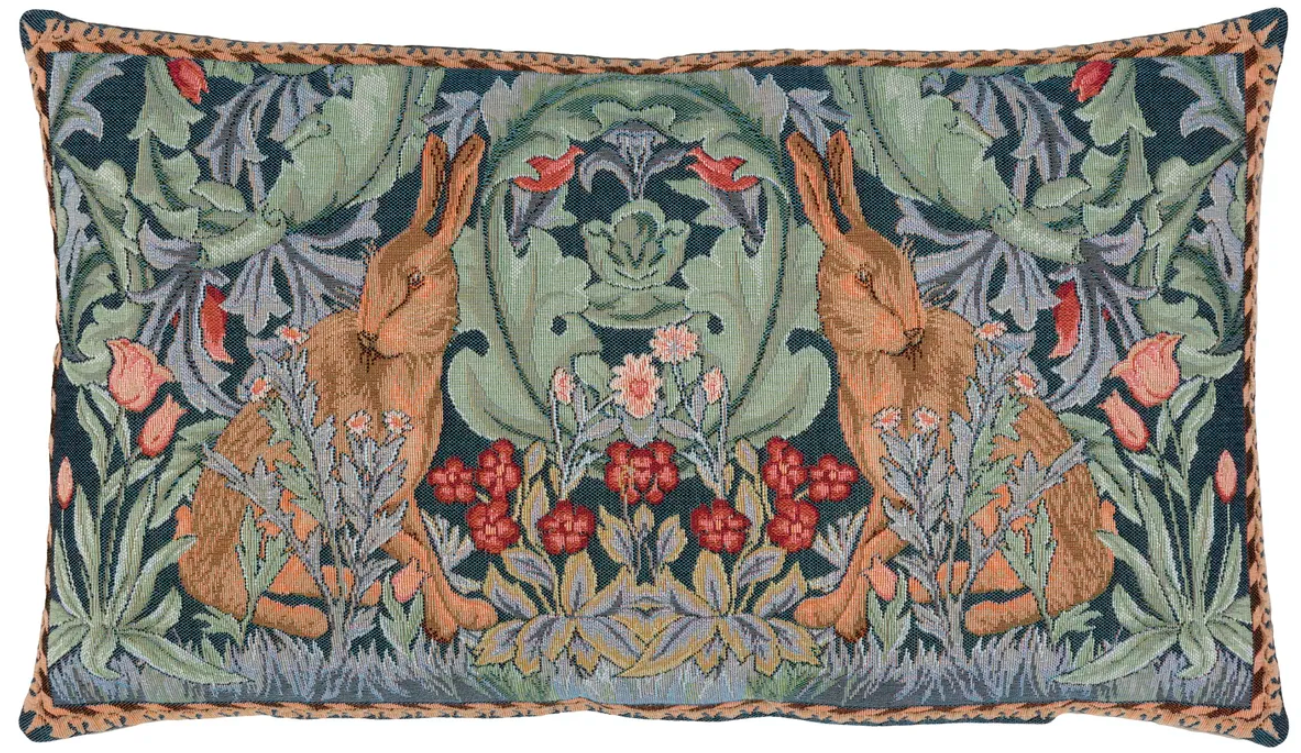 Hines of Oxford William Morris Hares Tapestry Cushion 14" x 24"