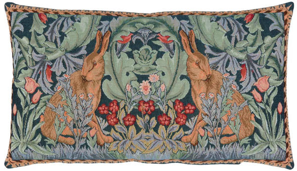 Hines of Oxford William Morris Hares Tapestry Cushion 14" x 24"