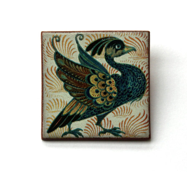 Stockwell Ceramics William De Morgan Fantastic Beast Brooch