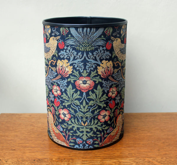 Hines of Oxford William Morris Strawberry Thief Tapestry Waste Bin