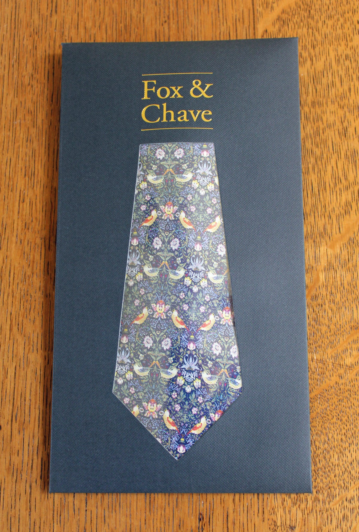 william morris silk tie
