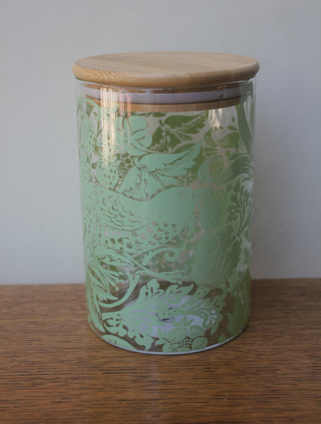 William Morris Strawberry Thief Glass Storage Jar 950ml
