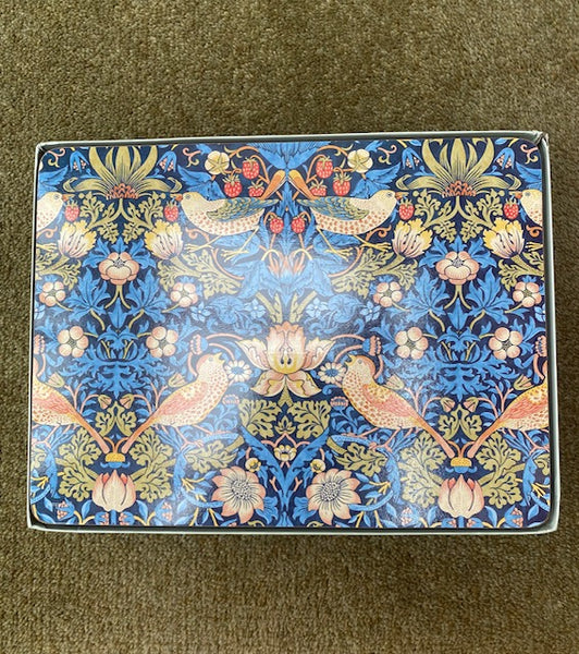 Opened - Set of 6 Morris & Co for Pimpernel Strawberry Thief Blue Placemats