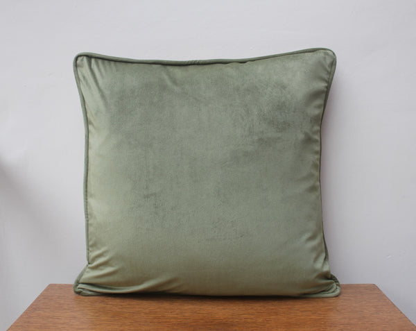 William Morris Strawberry Thief Red Cushion Cover - Piped Edge Velvet Back