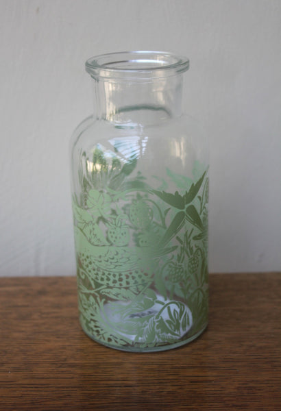William Morris Strawberry Thief Glass Vase