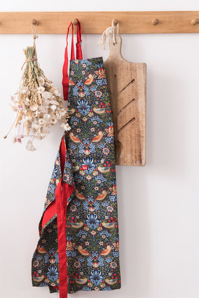 V & A Museum Strawberry Thief Organic Cotton Adjustable Apron