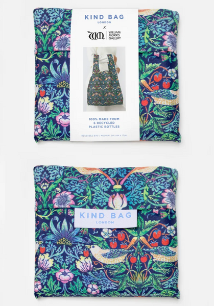 Reusable Kind Bag William Morris Strawberry Thief Medium Bag