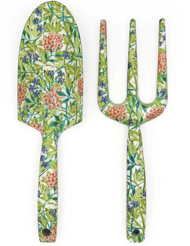 William Morris Jasmine Fork and Trowel Garden Tool Set