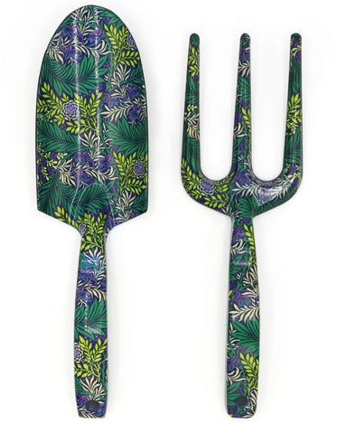 William Morris Larkspur Fork and Trowel Garden Tool Set