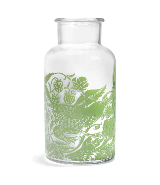William Morris Strawberry Thief Glass Vase