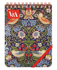 V & A Strawberry Thief Reporter Notepad