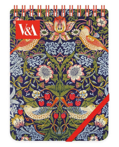 V & A Strawberry Thief Reporter Notepad